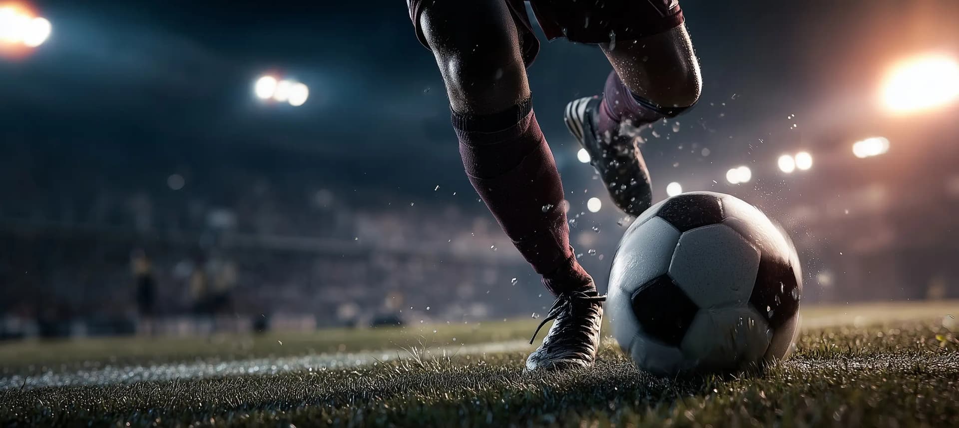 Close up of soccer player