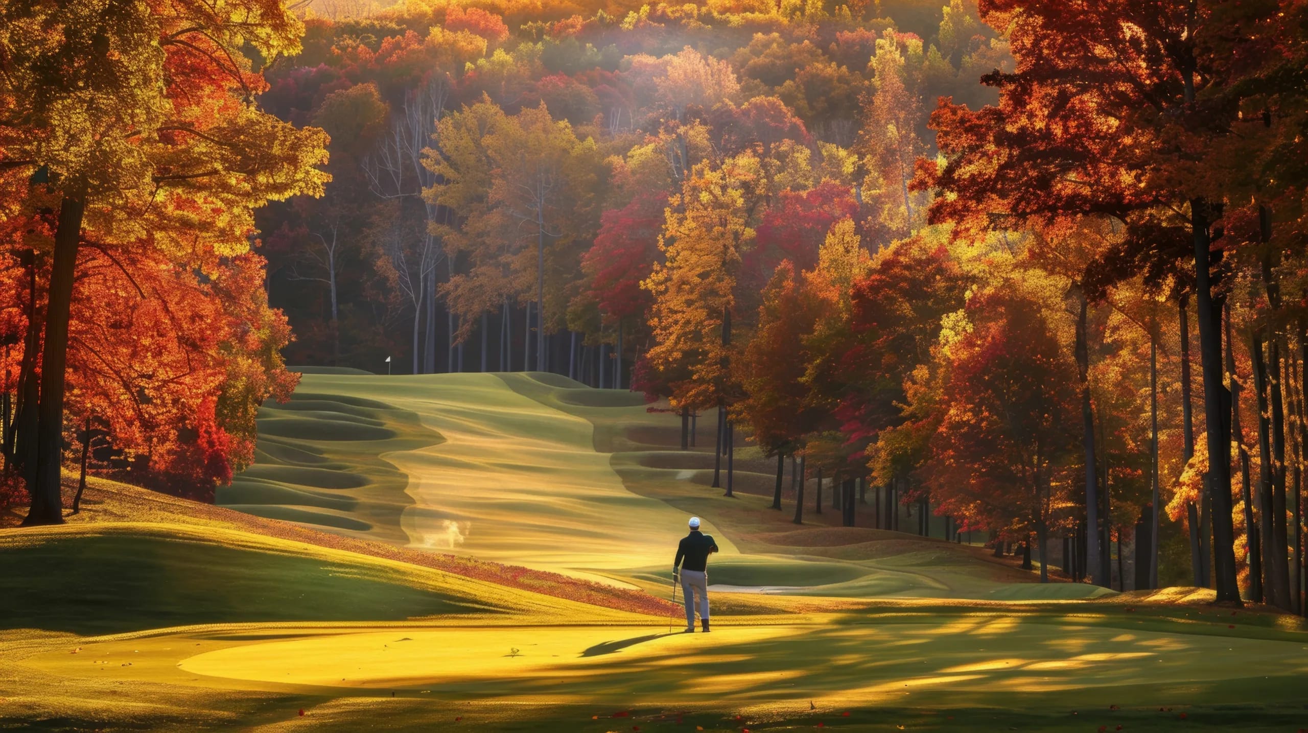 Golf autumn course
