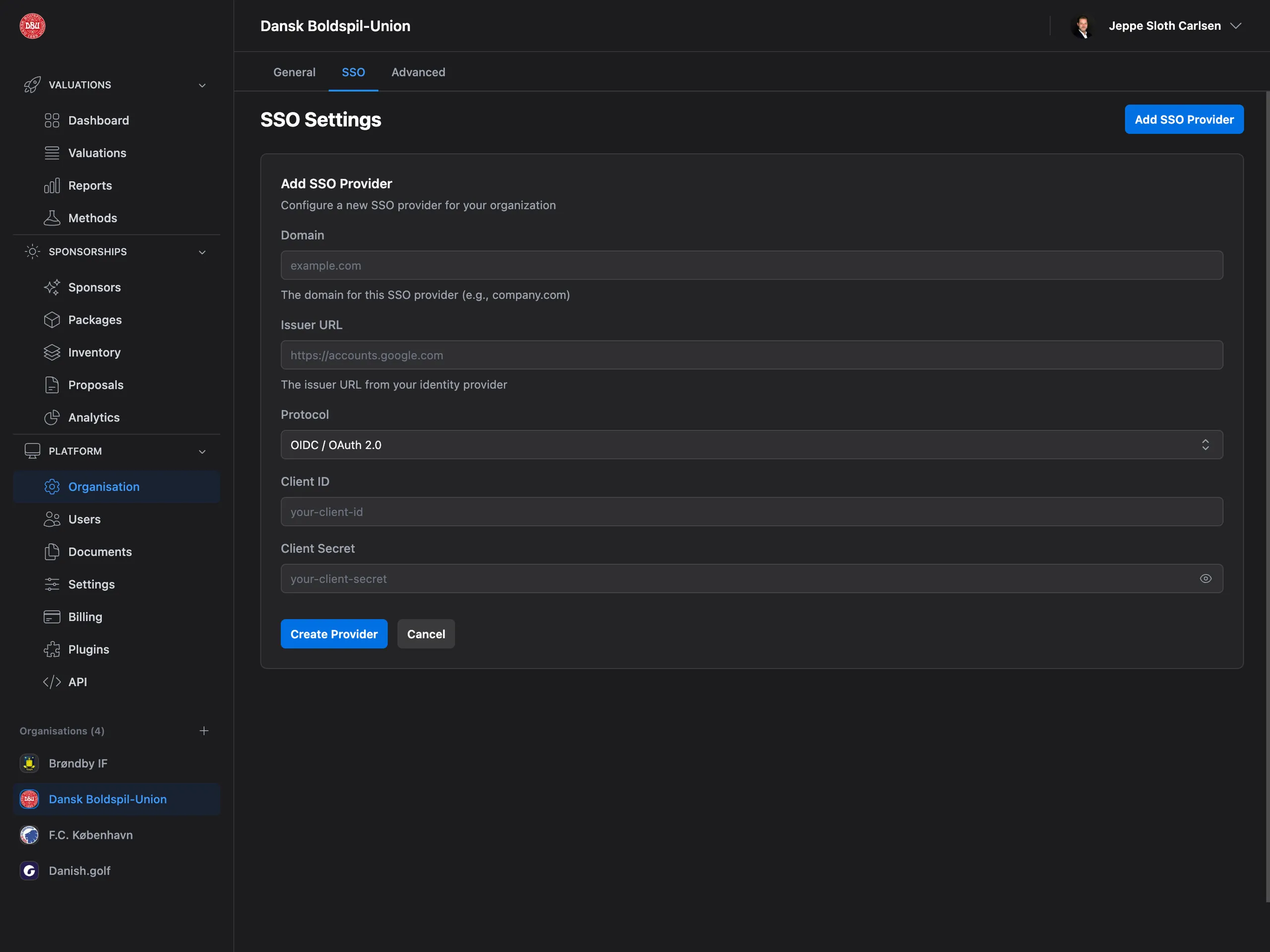 Enterprise single sign-on configuration interface featuring SAML and OAuth integration, corporate authentication systems, granular access control policies, end-to-end encryption, security compliance standards, and seamless SSO provider connectivity
