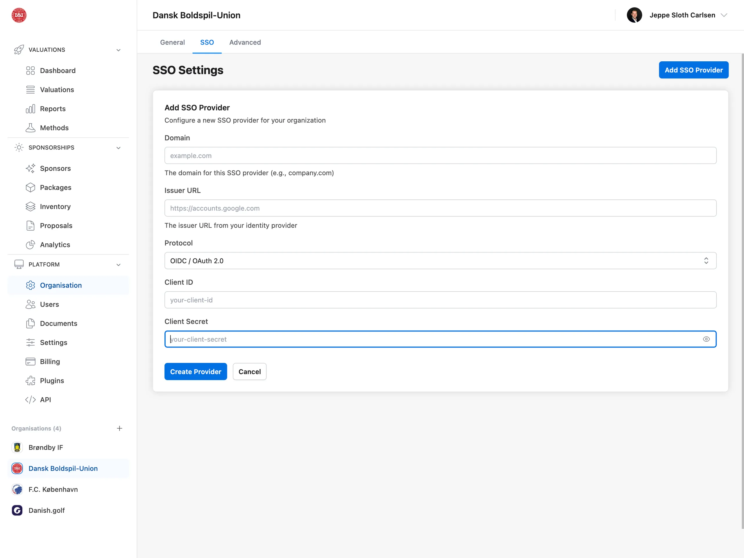 Enterprise single sign-on configuration interface featuring SAML and OAuth integration, corporate authentication systems, granular access control policies, end-to-end encryption, security compliance standards, and seamless SSO provider connectivity